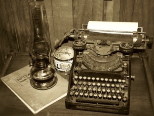 An old typewriter used to write long time ago