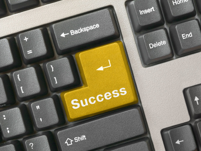 Success button on keyboard